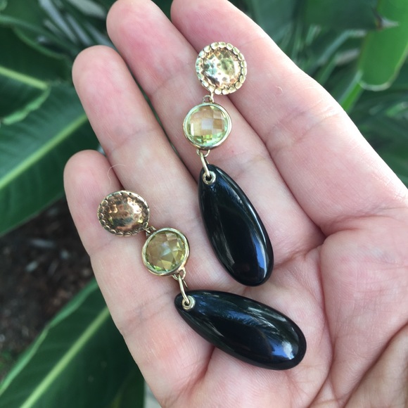 Michael Valitutti signed citrine sterling earrings - Picture 4 of 7